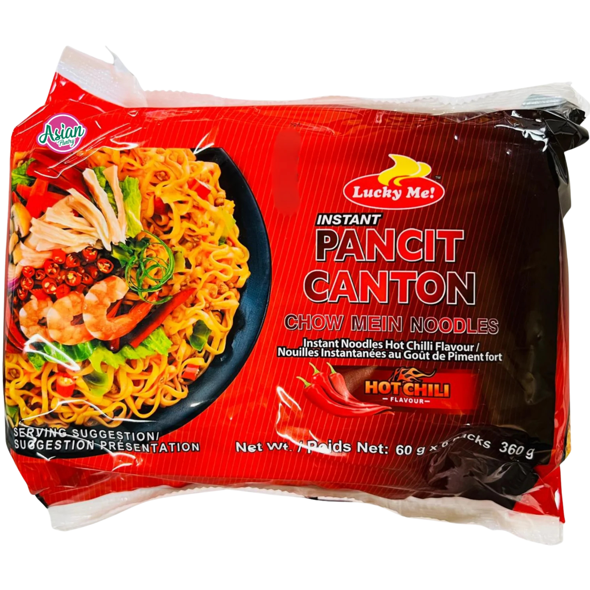 Lucky Me Pancit Canton Hot Chili 360g (60gX6)