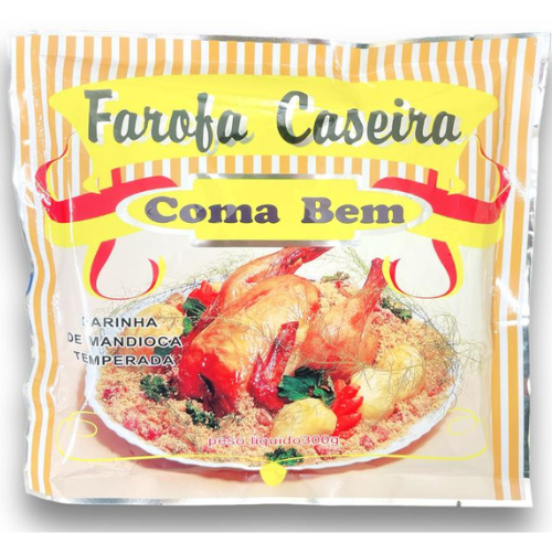 Farofa Caseira Coma Bem Farinha de Mandioca Temperada 300g