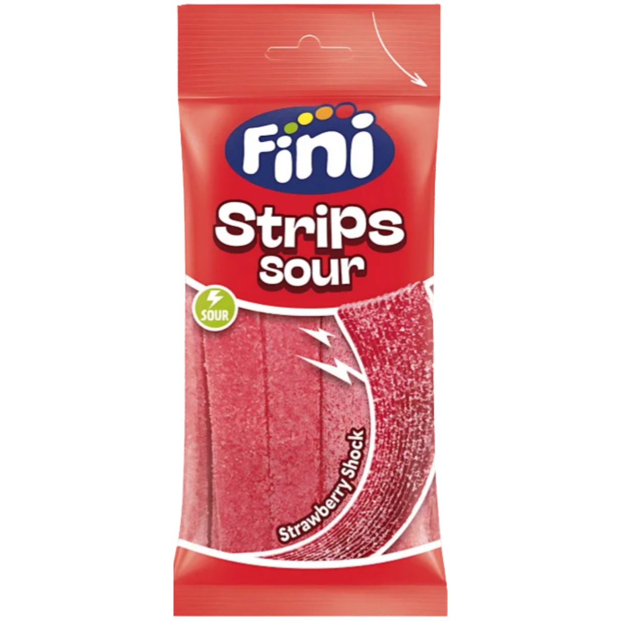 Fini Strips Sour Strawberry 100g