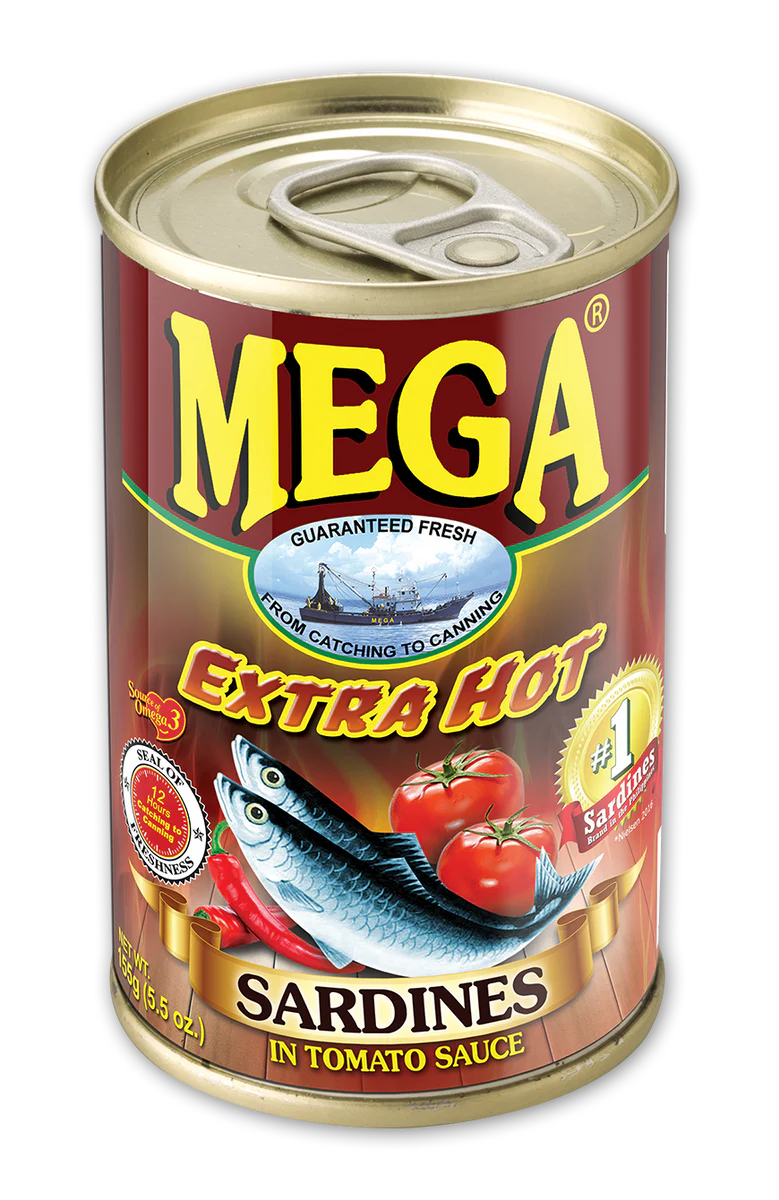 Extra Hot Sardines In Tomato Sauce 155g (Mega)