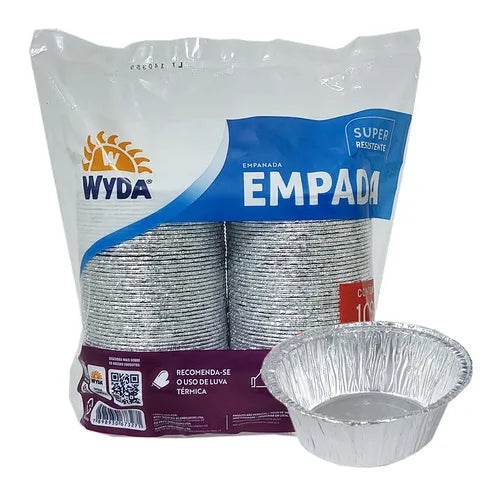 Forminha Média Para Empada Wyda  C/100 Unidades (100ml)