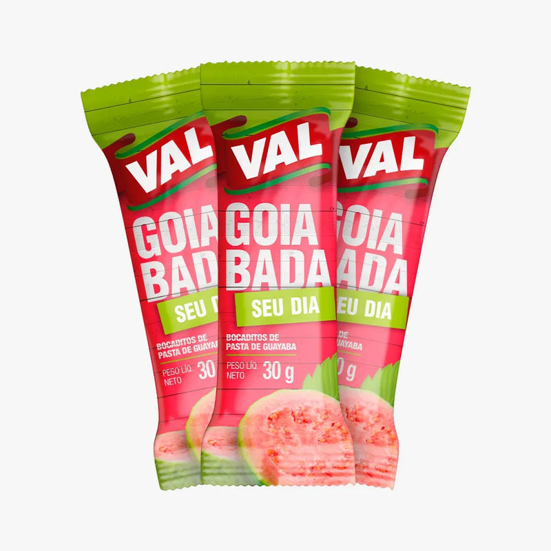 3 unidade Goiabada Val sache (30g cada)