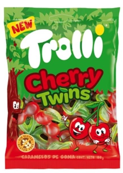 Bala de Goma Trolli Cherry  100g