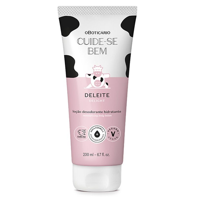 Oboticário Deleite Loção Desodorante Hidratante 200ml