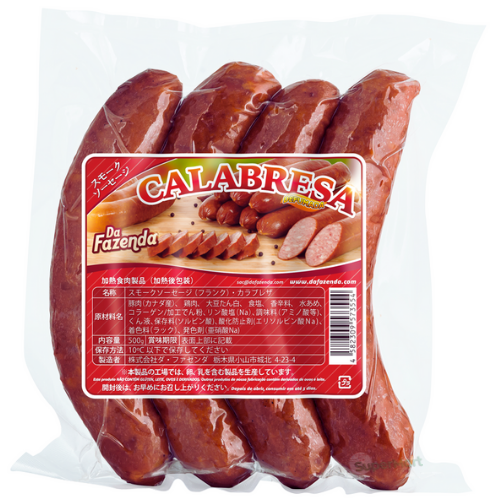 DA FAZENDA LINGUICA  CALABRESA DEFUMADA 500g