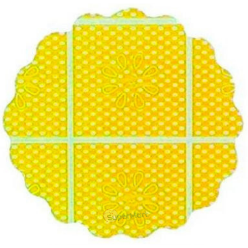 BAX YELLOW LACE BACKGROUND 9cm (100 units)