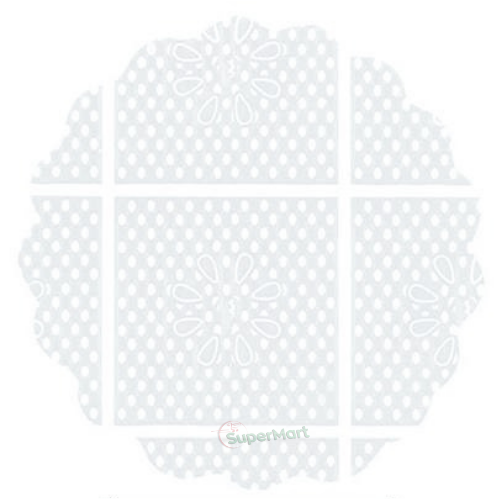 BAX WHITE LACE BACKGROUND 9cm (100 units)