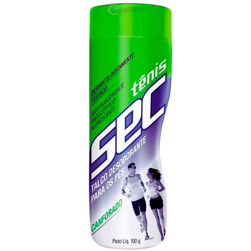 SEC TÊNIS TALCO DESODORANTE PARA OS PÉS CANFORADO 100g