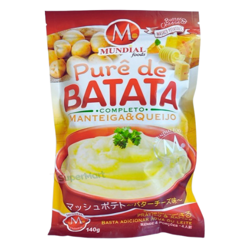 MUNDIAL FOODS PURÊ DE BATATA COMPLETO MANTEIGA E QUEIJO 140g