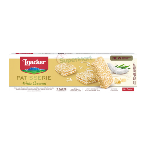 LOACKER PATISSERIE WHITE COCONUT 100g
