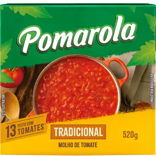 POMAROLA MOLHO DE TOMATE TRADICIONAL 520g - SuperMart.japan