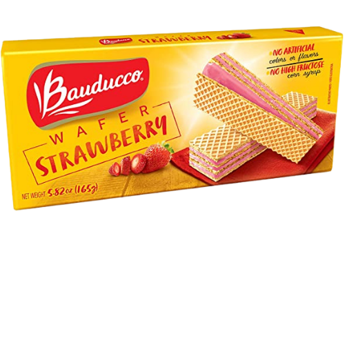 BAUDUCCO WAFER Morango (Strawberry) 142g