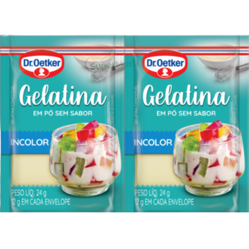 DR OETKER GELATINA SEM SABOR INCOLOR 12g x2