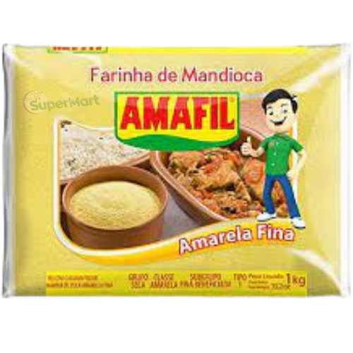 AMAFIL FARINHA DE MANDIOCA AMARELA FINA 1kg