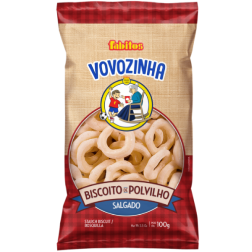 BISCOITO DE POLVILHO SALGADO 100g (vovozinha)