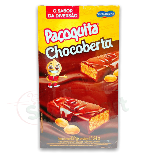 SANTA HELENA PAÇOQUITA CHOCOBERTA 432g (24 UNIDADES)