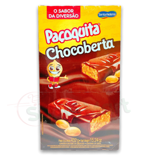 SANTA HELENA PAÇOQUITA CHOCOBERTA 24 UNIDADES