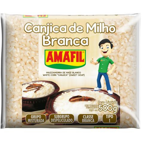 AMAFIL CANJICA DE MILHO BRANCA 500g