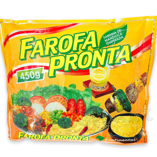 Farofa Pronta Continental 450g APIMENTADA