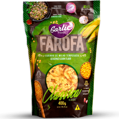 Farofa Milho Temperada Clássica 400g