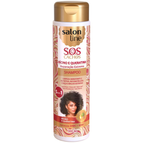 Salon Line Ricino e Queratina Shampoo 300ml