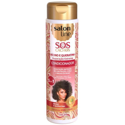 Salon Line Ricino e Queratina Condicionador 300ml